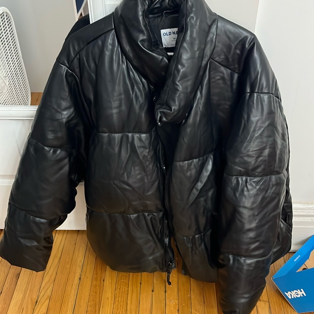 Faux leather Puffer jacket